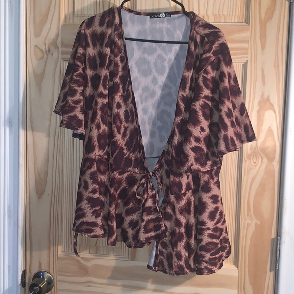 Printed Peplum Blouse